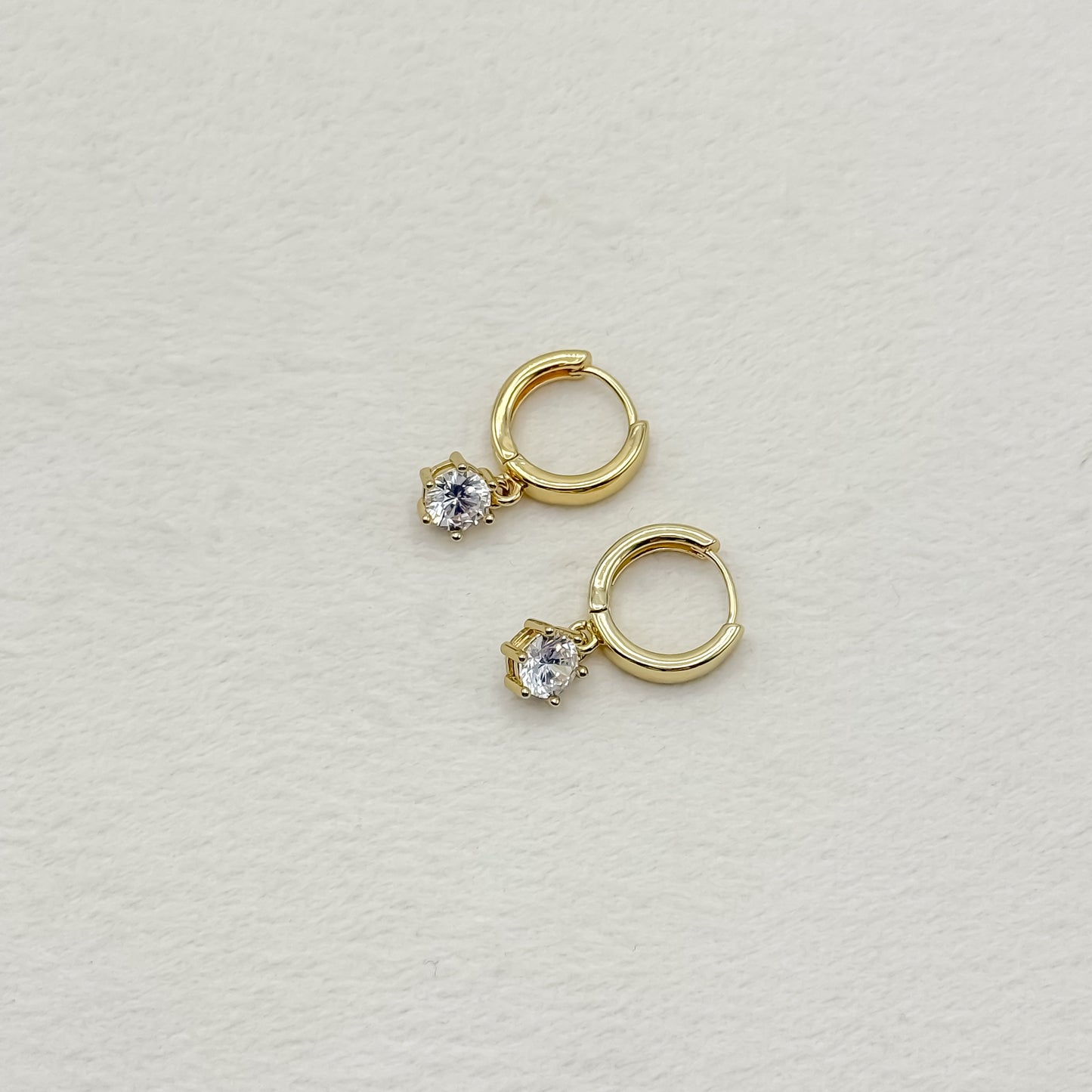 Birthstone Huggie Hoop Earring