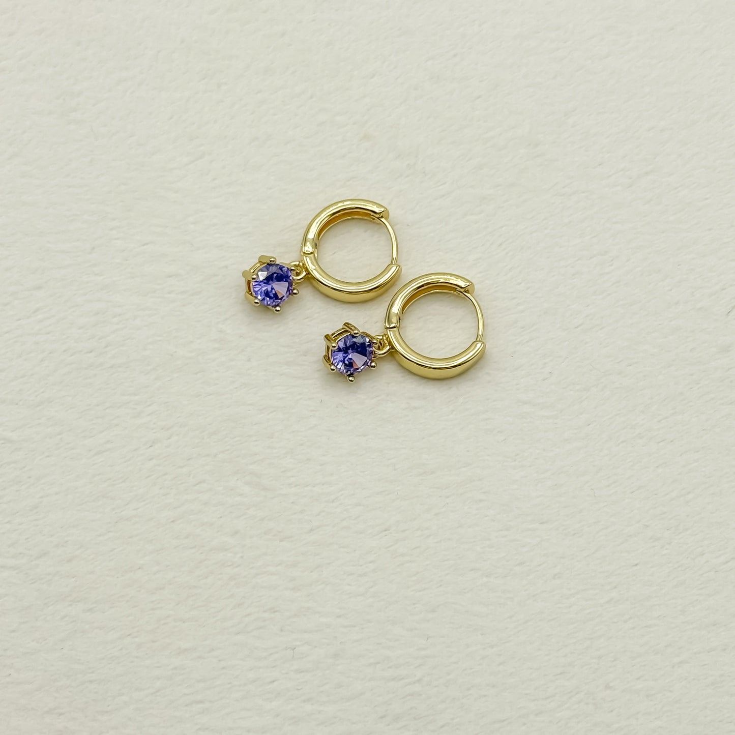 Birthstone Huggie Hoop Earring