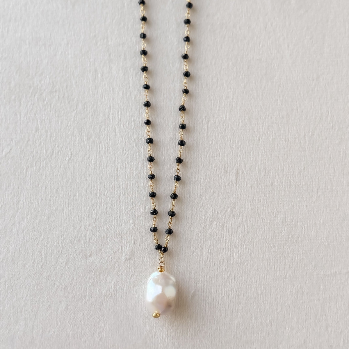 Beaded Pearl Necklace