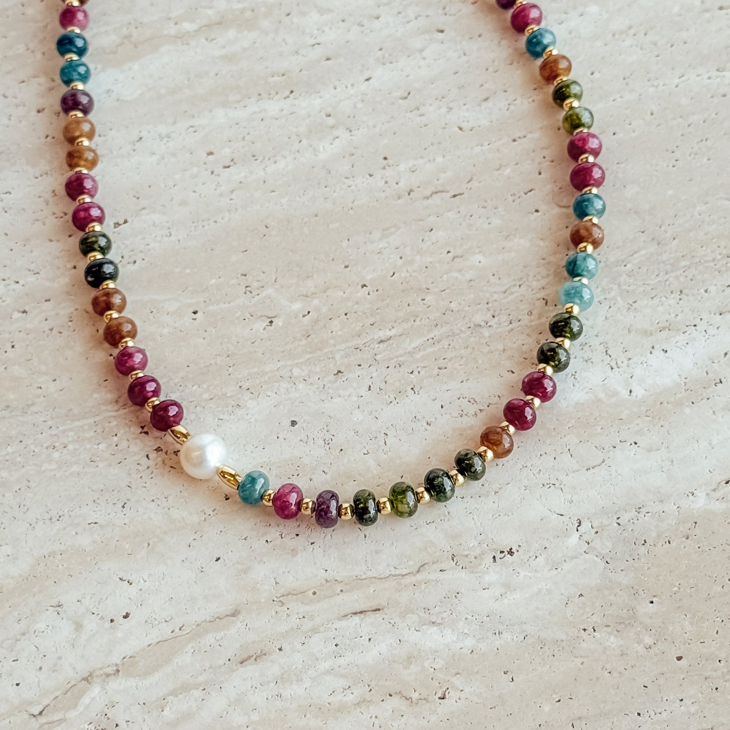 Sunset Beaded Necklace