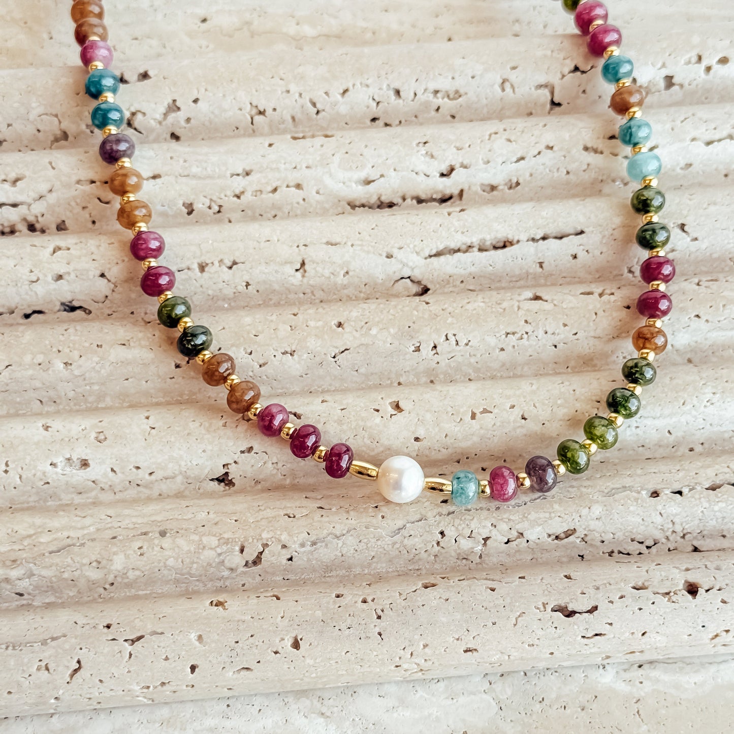 Sunset Beaded Necklace