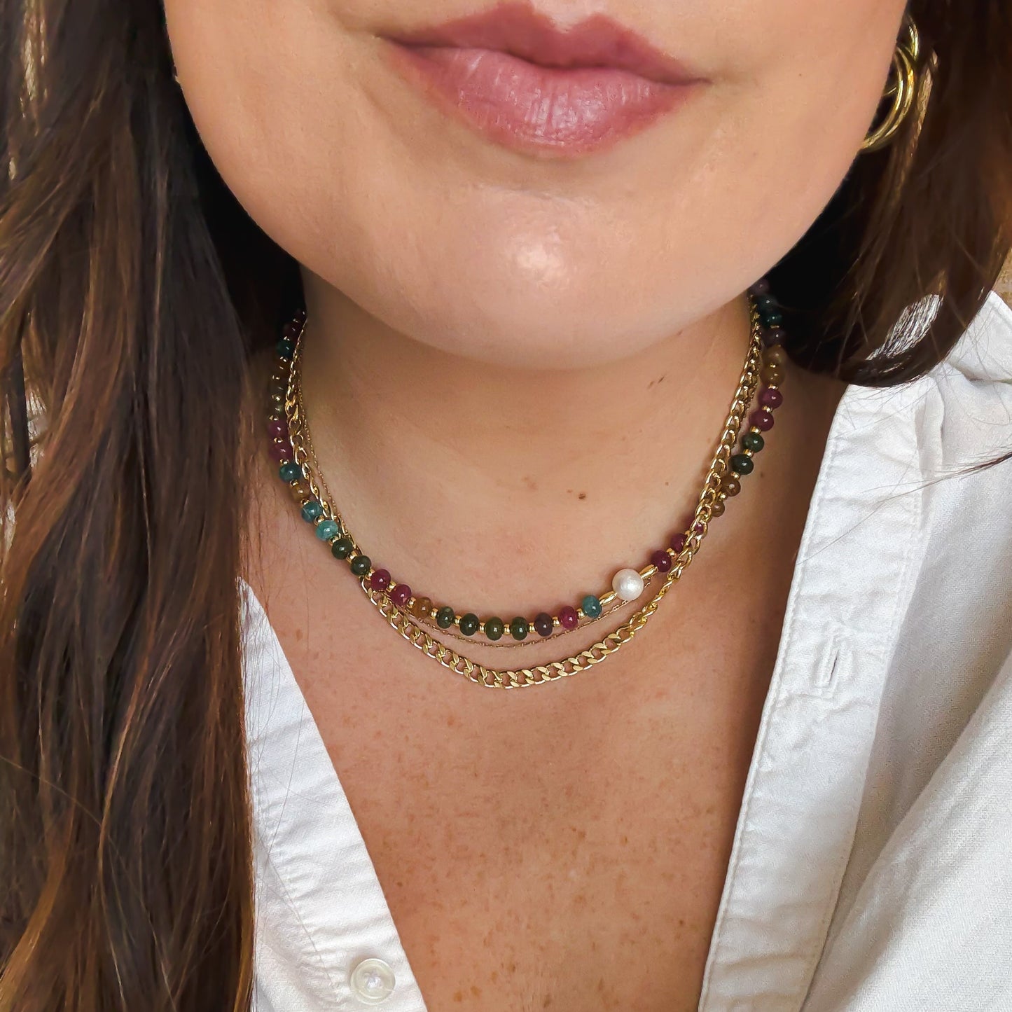 Sunset Beaded Necklace