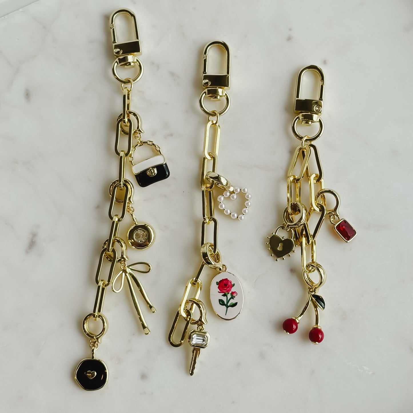 Paperclip Chain Bag Charm Link