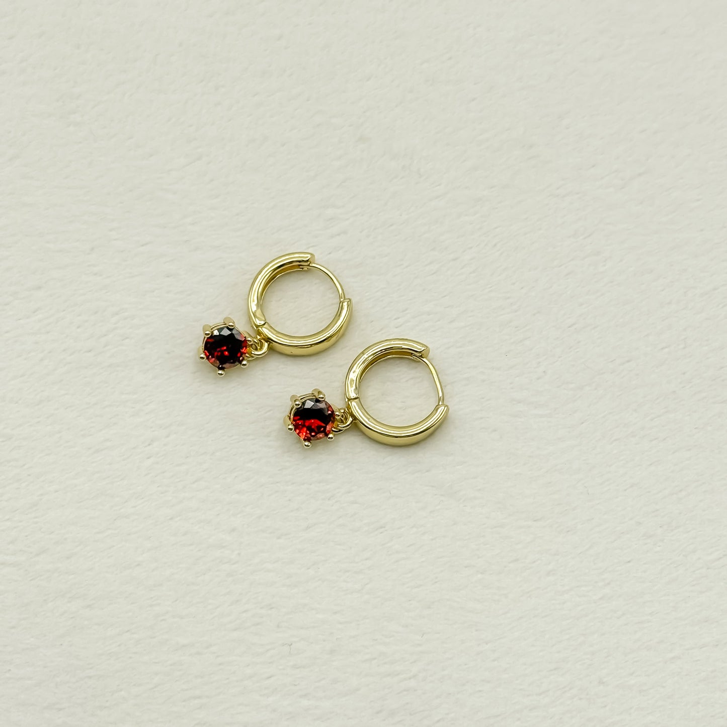 Birthstone Huggie Hoop Earring