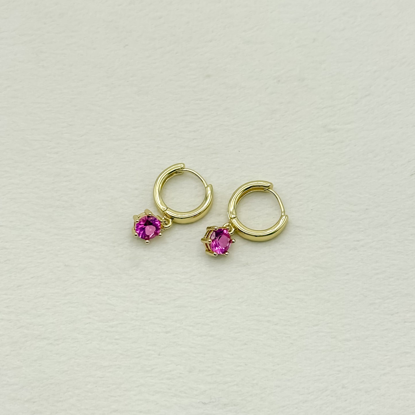 Birthstone Huggie Hoop Earring