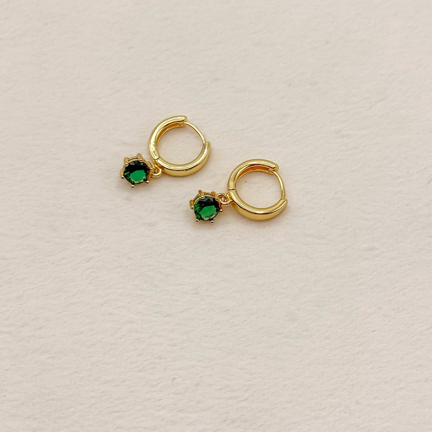 Birthstone Huggie Hoop Earring