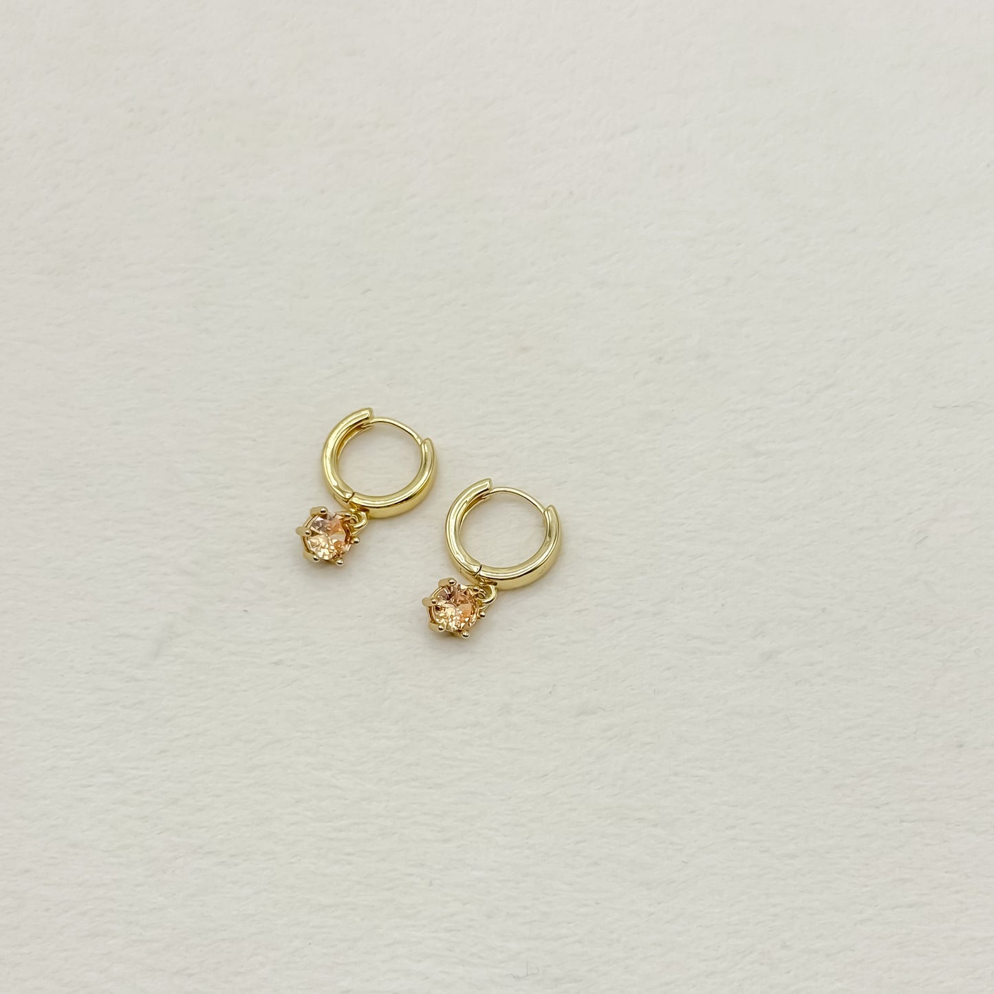 Birthstone Huggie Hoop Earring
