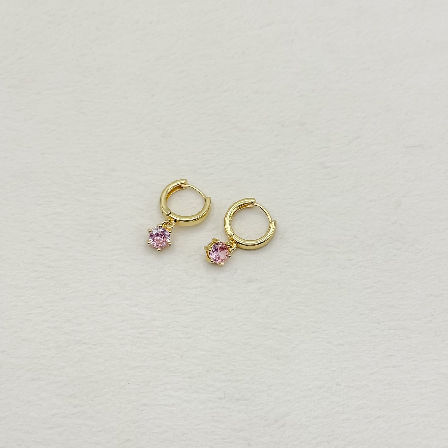 Birthstone Huggie Hoop Earring