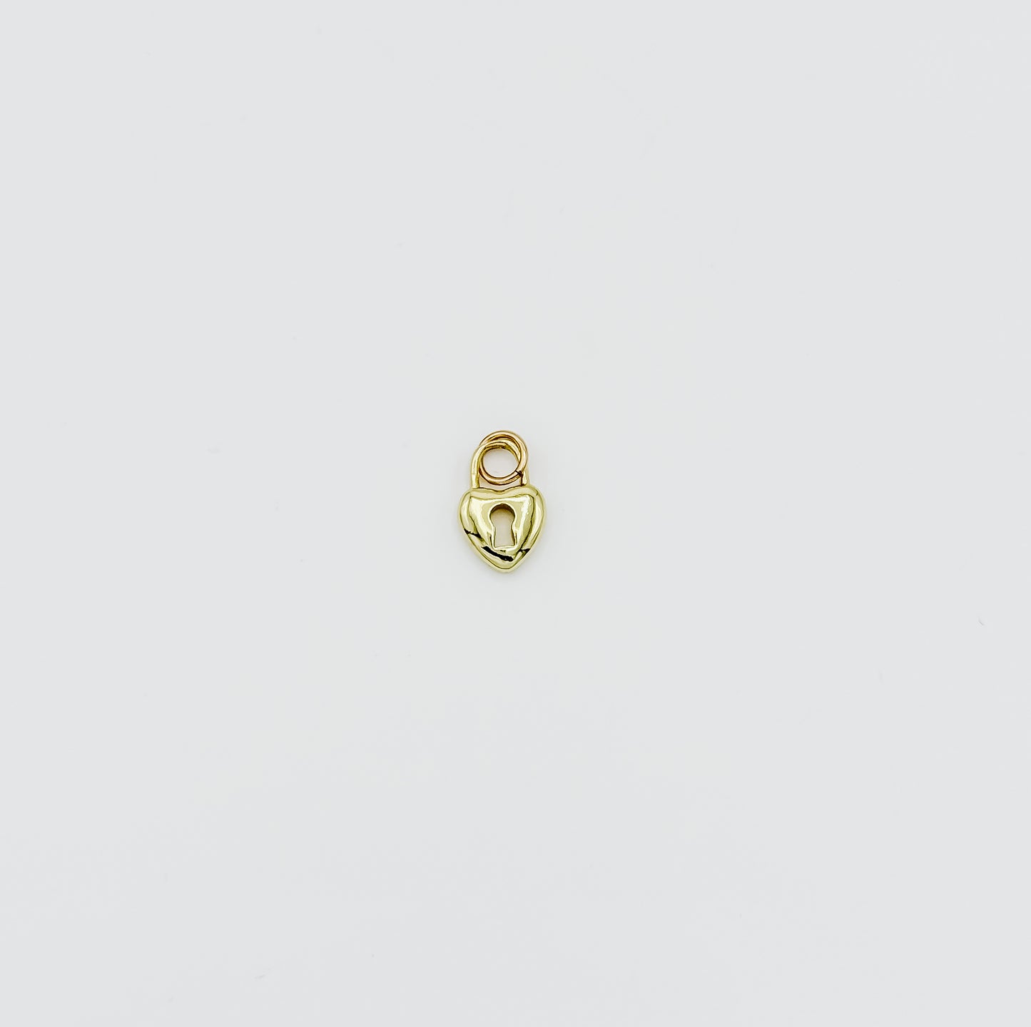 Keyhole Heart Charm