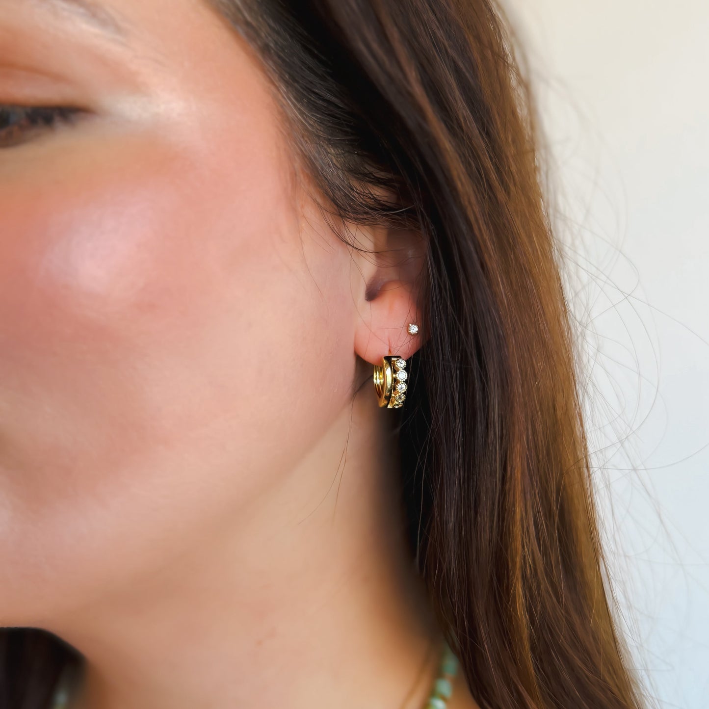 Golden Hoop Earring