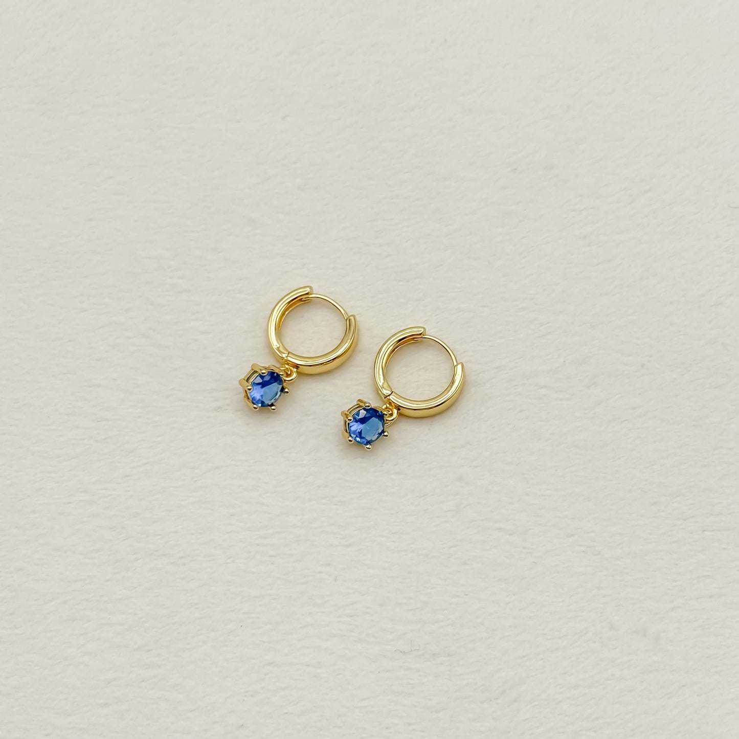 Birthstone Huggie Hoop Earring