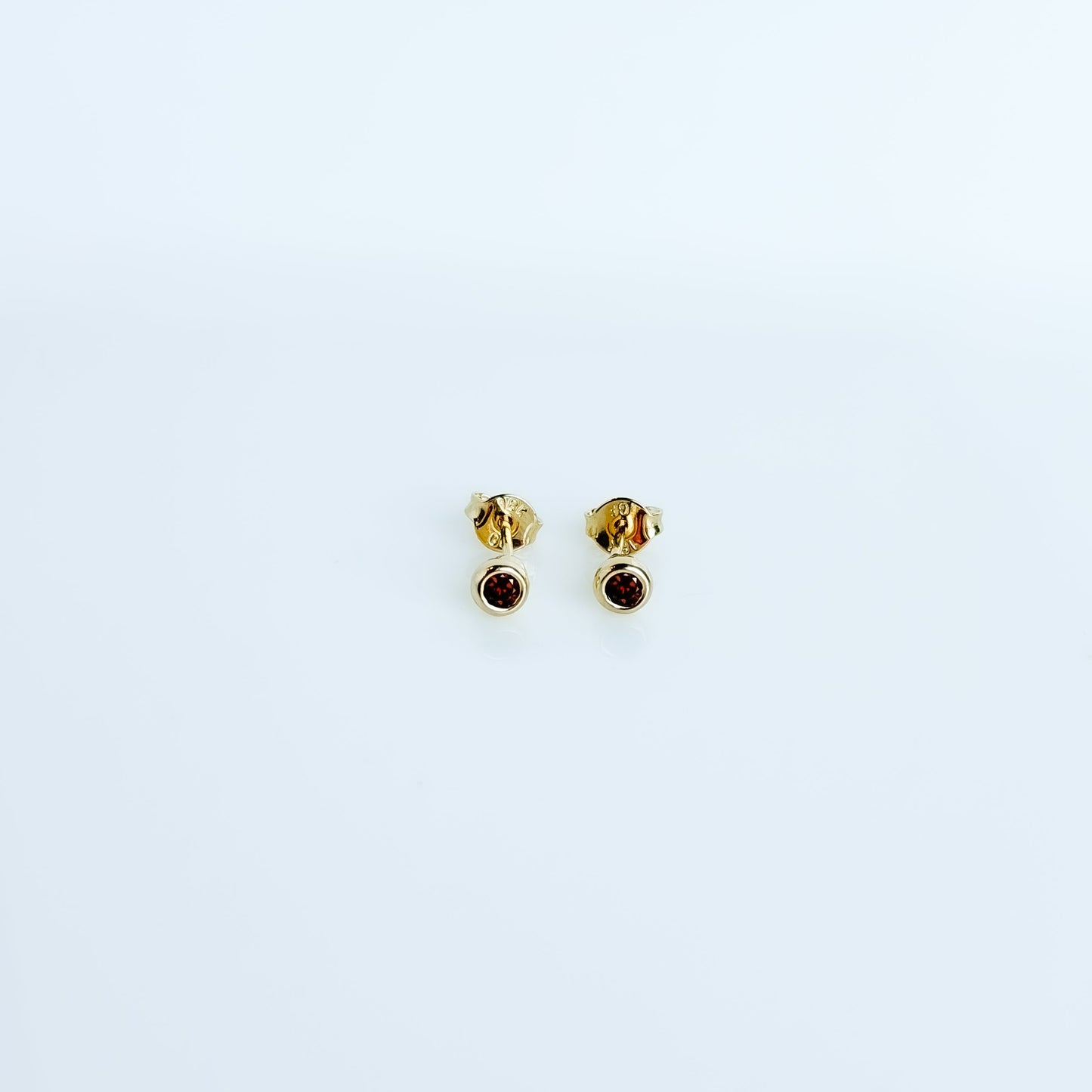 Colorful Bezel Stud Earring