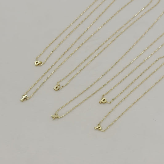 Tiny Initial Necklace