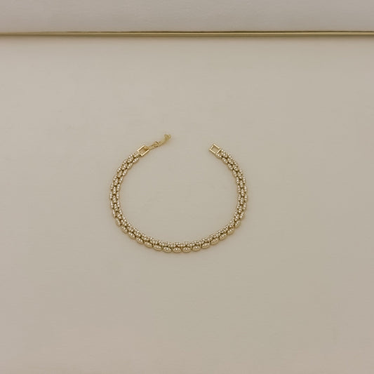 Panther Link Pave Tennis Bracelet