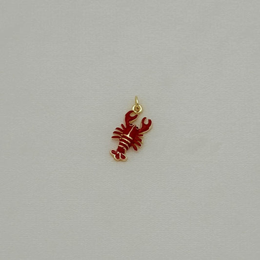 Red Enamel Lobster Charm