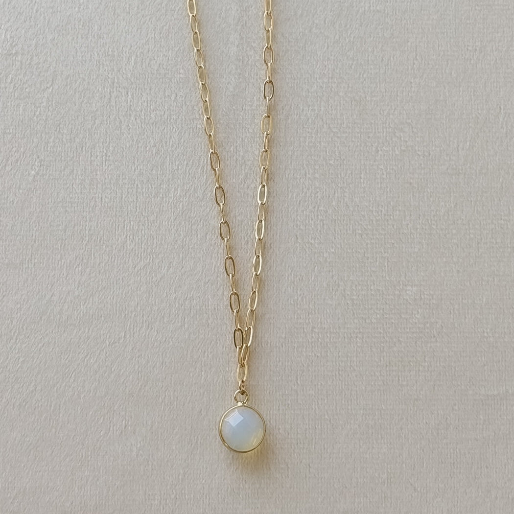 Opal Link Necklace