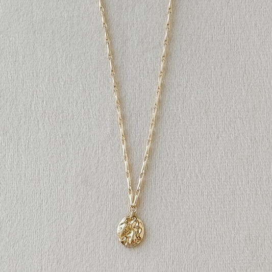 CZ Medallion Necklace