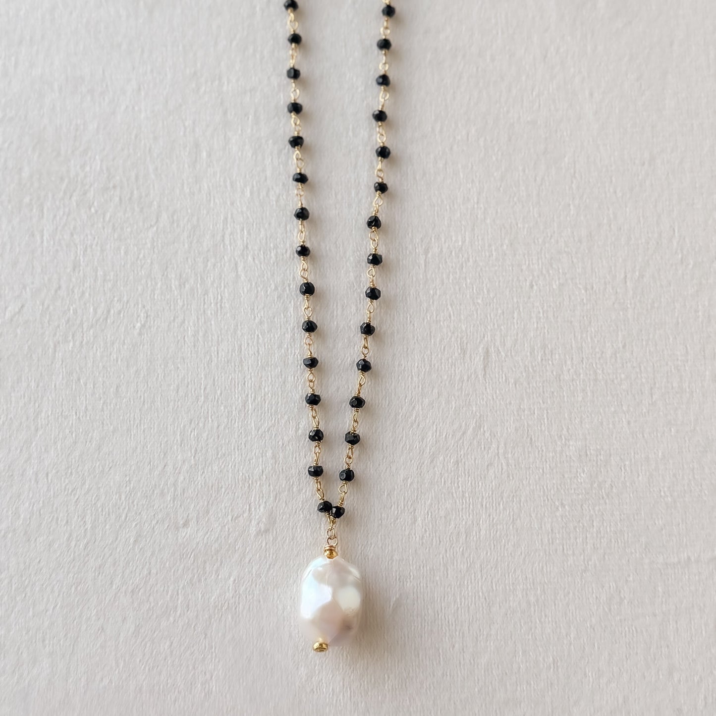 Beaded Pearl Necklace