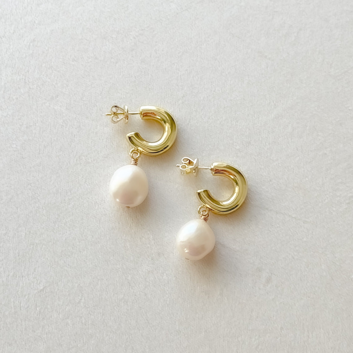 Pearl Hoop Earring