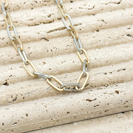 Blake Two Tone Necklace