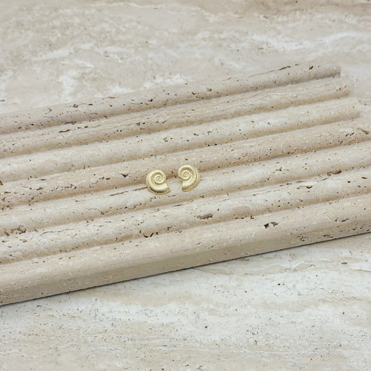 Spiral Shell Small Stud Earring