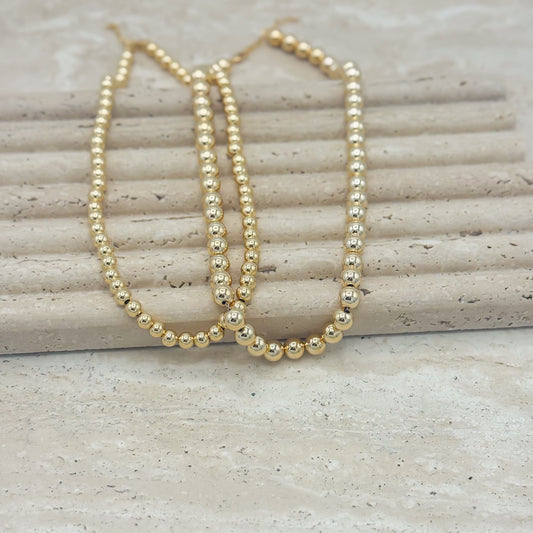 Honey Beaded Chain Necklace