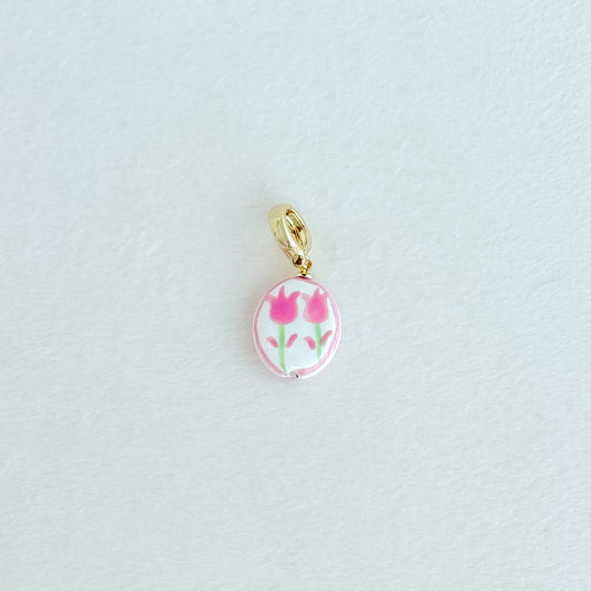 Tulip Ceramic Charm