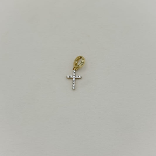 Crystal Cross Charm