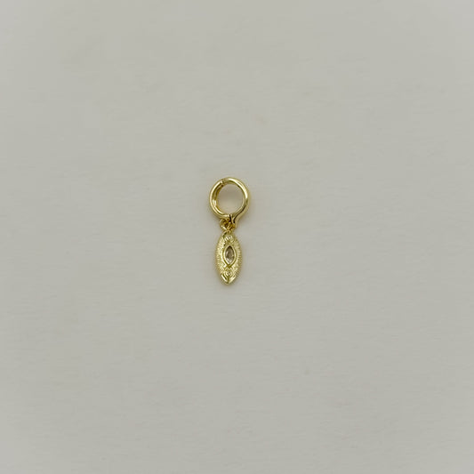 Oval Evil Eye Charm