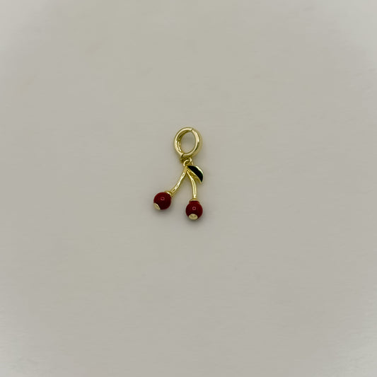 Enamel Cherry Charm