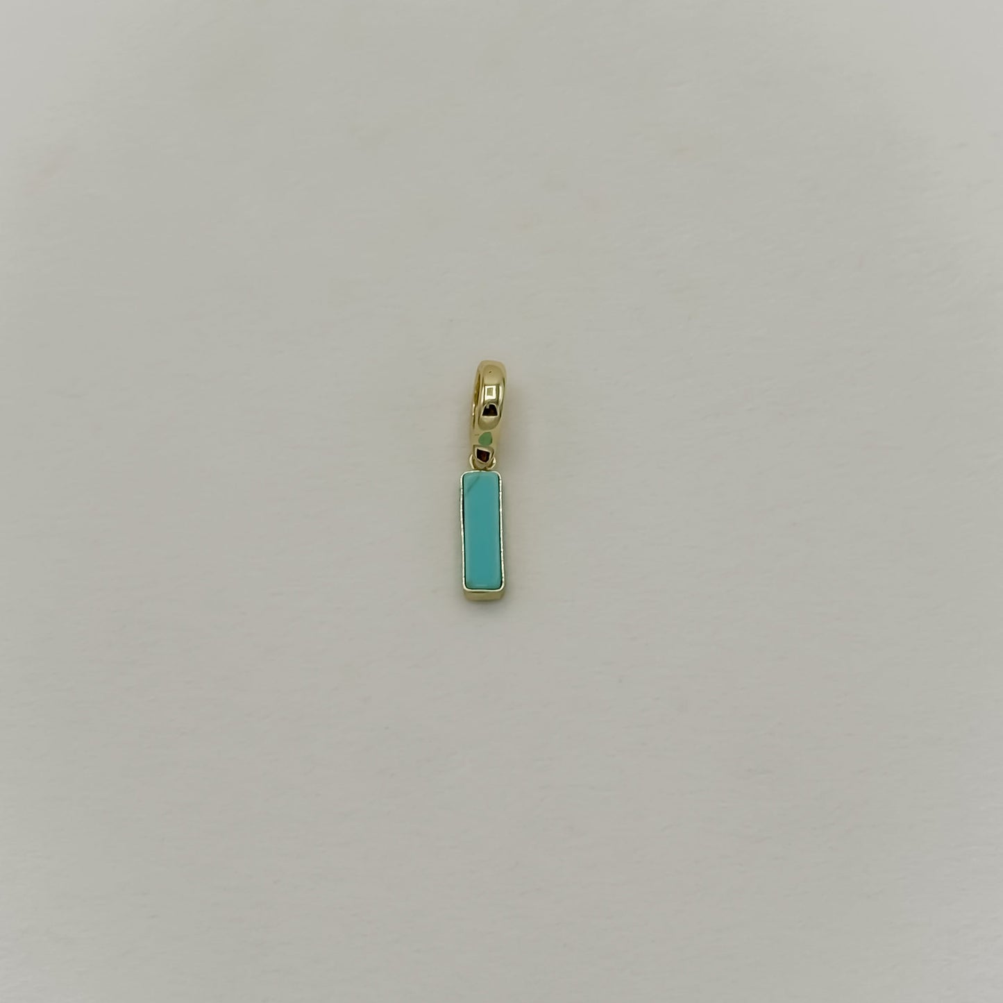 Turquoise Bar Charm