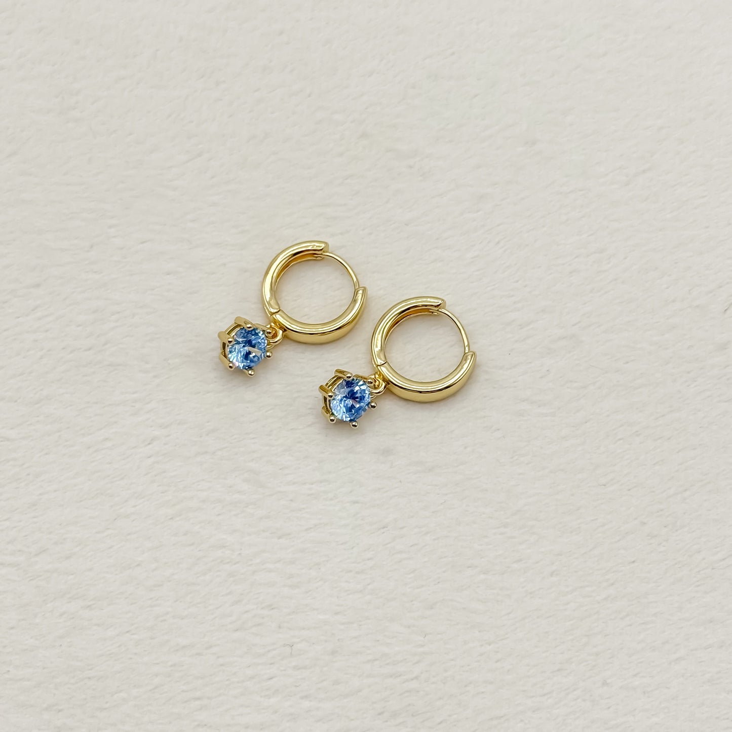 Birthstone Huggie Hoop Earring