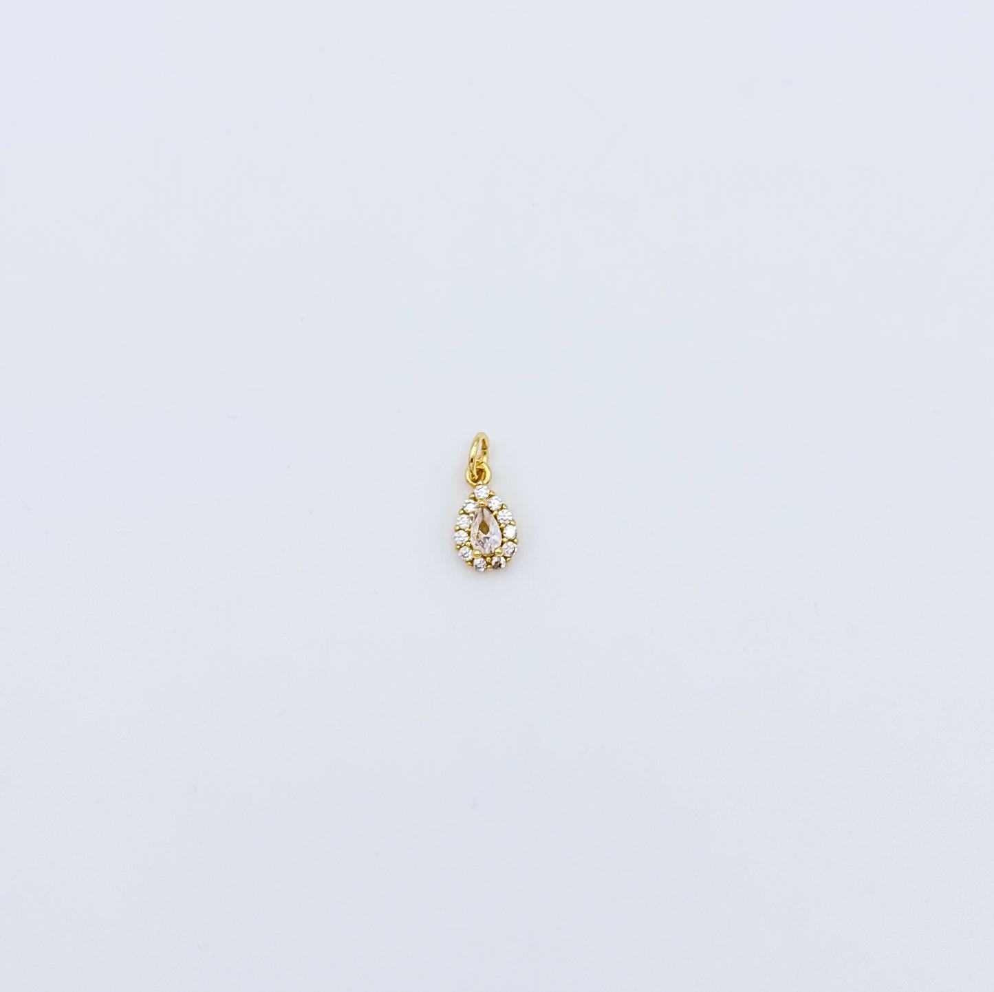 Teardrop CZ Charm