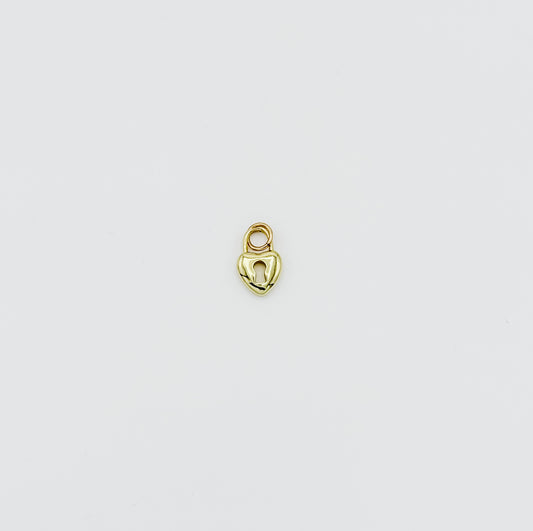 Keyhole Heart Charm