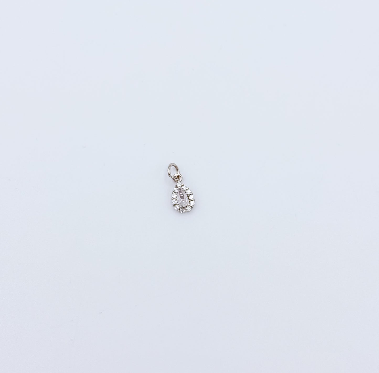Teardrop CZ Charm