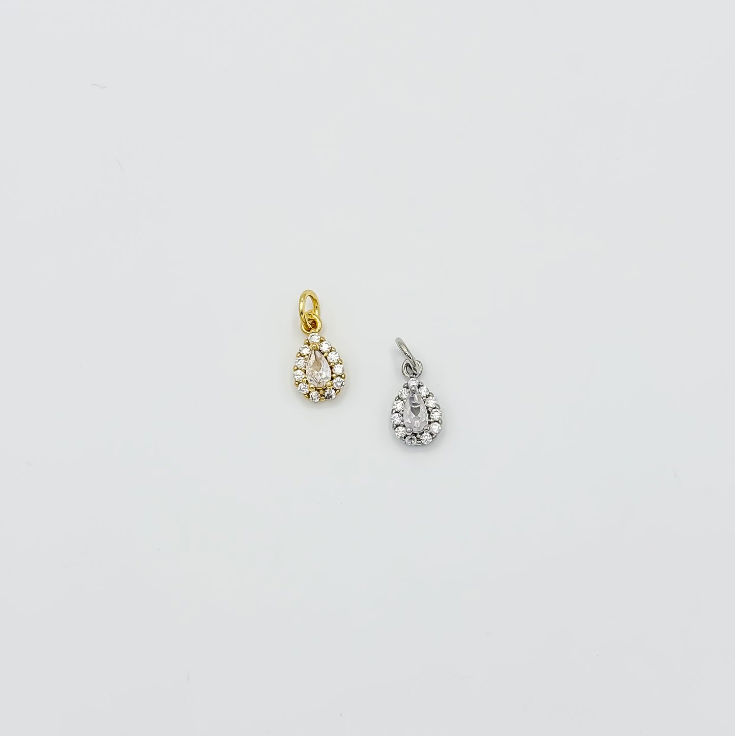 Teardrop CZ Charm